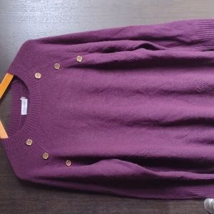 Women's Fluffy Purple Calvin Klein Sweater Size L